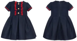 Balloon Chic dress- Navy & Red