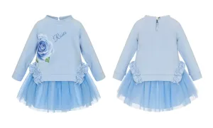 Balloon Chic Tutu sweater dress- Blue