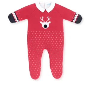 Navy nose onesie