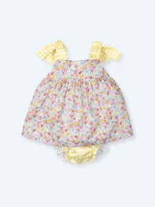Mac ilusion Dress + Bloomer- Yellow