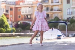 Meraki Vichy dress-Pink