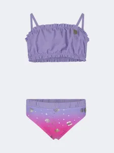 Oil And Gaz Colorful Kids-Girls Beach Bikini Set Purple/Pink
