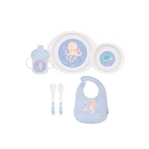 Saro 6 pcs Feeding set- Blue
