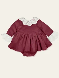 Mac ilusion Admirar Velvet dress- Red