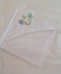 Hooded towel- Stars applique
