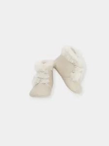 Mac ilusion Fur booties- Off white
