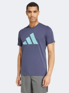 Adidas Essential Feelready Logo Men Training T-Shirt Navy/Mint Ton