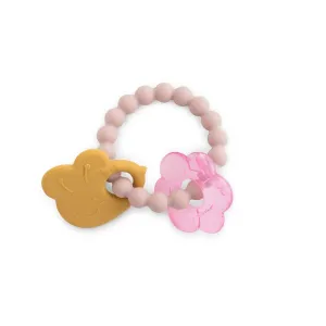 Saro Bee & Flower Water & Silicone Teether-