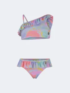 Oil And Gaz Colorful Kids-Girls Beach Bikini Set Multi Color