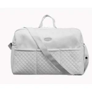 Babidu Leather Large Maternity Bag- Grey