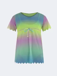 Oil And Gaz Colorful Kids-Girls Beach Monokini Blue