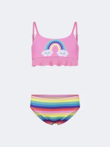 Oil And Gaz Stylish Kids-Girls Beach Bikini Set Pink