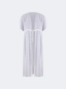 Oil And Gaz Chic Women Beach Cloth Dress Ss White