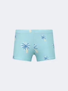 Oil And Gaz Stretchy Kids-Boys Beach Swim Short Green