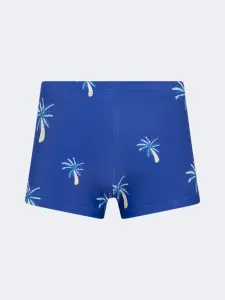 Oil And Gaz Stretchy Kids-Boys Beach Swim Short Dark Blue