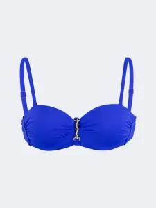 Oil And Gaz Stylish Women Beach Bandeau Bra Blue