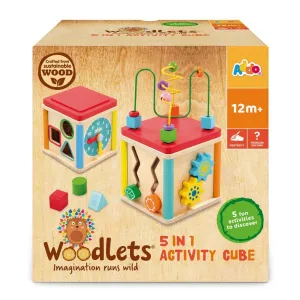 Woodlets 5-In-1 Activity Cube
