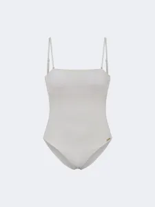 Oil And Gaz Stylish Women Beach Monokini White