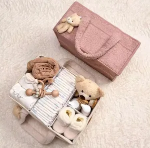 Nursery Teddy Organizer Pink