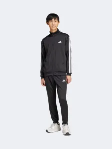 Adidas Basic 3 Stripes French Terry Men Sportswear Tracksuit Black