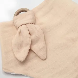 BabyJem Muslin Bib with Teether