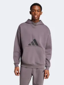 Adidas Future Icons 3 Bar Men Sportswear Hoody Grey