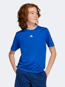 Adidas Train Essentials Kids-Boys Sportswear T-Shirt Royal Blue/White