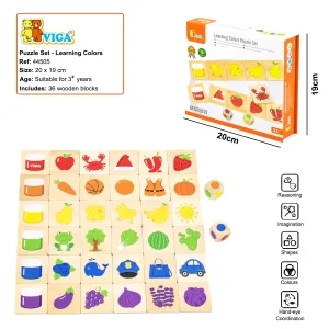 Viga Learning Colors Puzzle Set