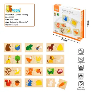 Viga Animals Feeding Puzzle 