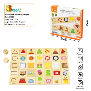 Viga Learning Shapes Puzzle Set