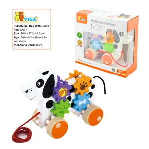 Viga Pull Along Dog With Gears