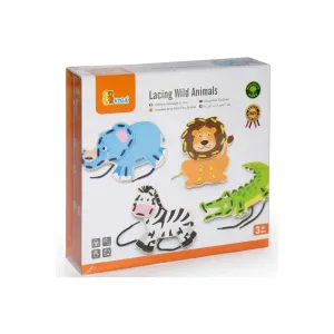 Viga Lacing Wild Animals-