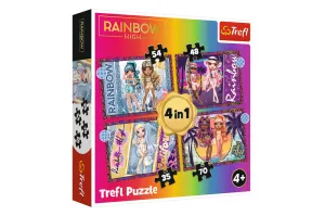 Trefl Puzzle 4In1 Fashionable Dolls