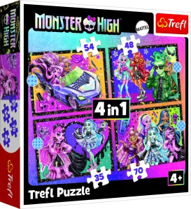 Trefl Puzzles -4In1 - An Electrifying Day At Monster