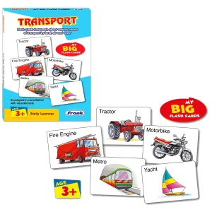 Frank Educational Big Flash Cards – Transport