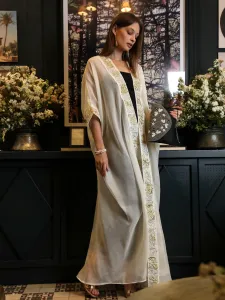 Arabic Poem White Abaya