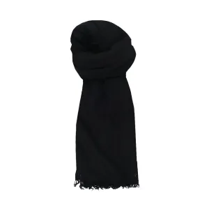 Black Lamb Wool Scarf