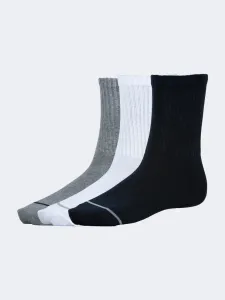 Oil And Gaz Soft 3 Pack Kids Lifestyle Socks Black/White/Navy