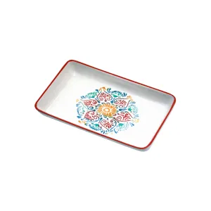 Rainbow Rectangle Plate - Large