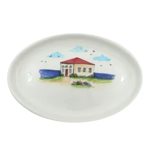 Lebanese House Oval Plate