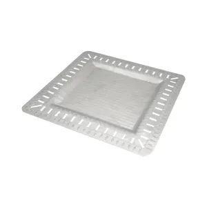Arcs Aluminium Carved Square Tray - Small