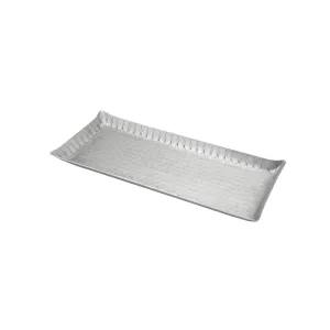 Arcs Aluminium Large Rectangle Tray - Medium