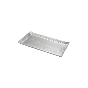 Arcs Aluminium Large Rectangle Tray - Large