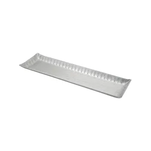 Arcs Aluminium Small Rectangle Tray - Medium
