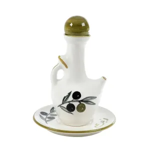 Olive Oil Hand Painted Ceramic Jug