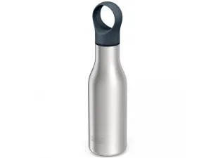 Joseph Joseph Loop Vacuum Insulated Water Bottle, Silver