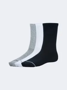 Oil And Gaz Soft 3 Pack Unisex Lifestyle Socks Black/White/Navy