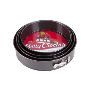 Betty Crocker 3pcs springform with stainless steel lock set