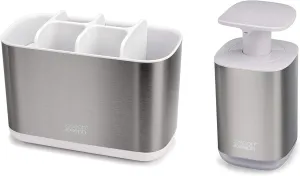 Joseph Joseph Bathroom Essentials 2-Piece Sink Accessories Set
