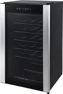 Russell Hobbs Freestanding Bottles Cooler Fridge, Black/Silver 